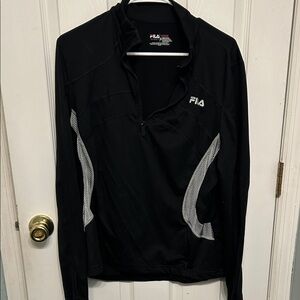 Fila Black and White Athletic Pullover